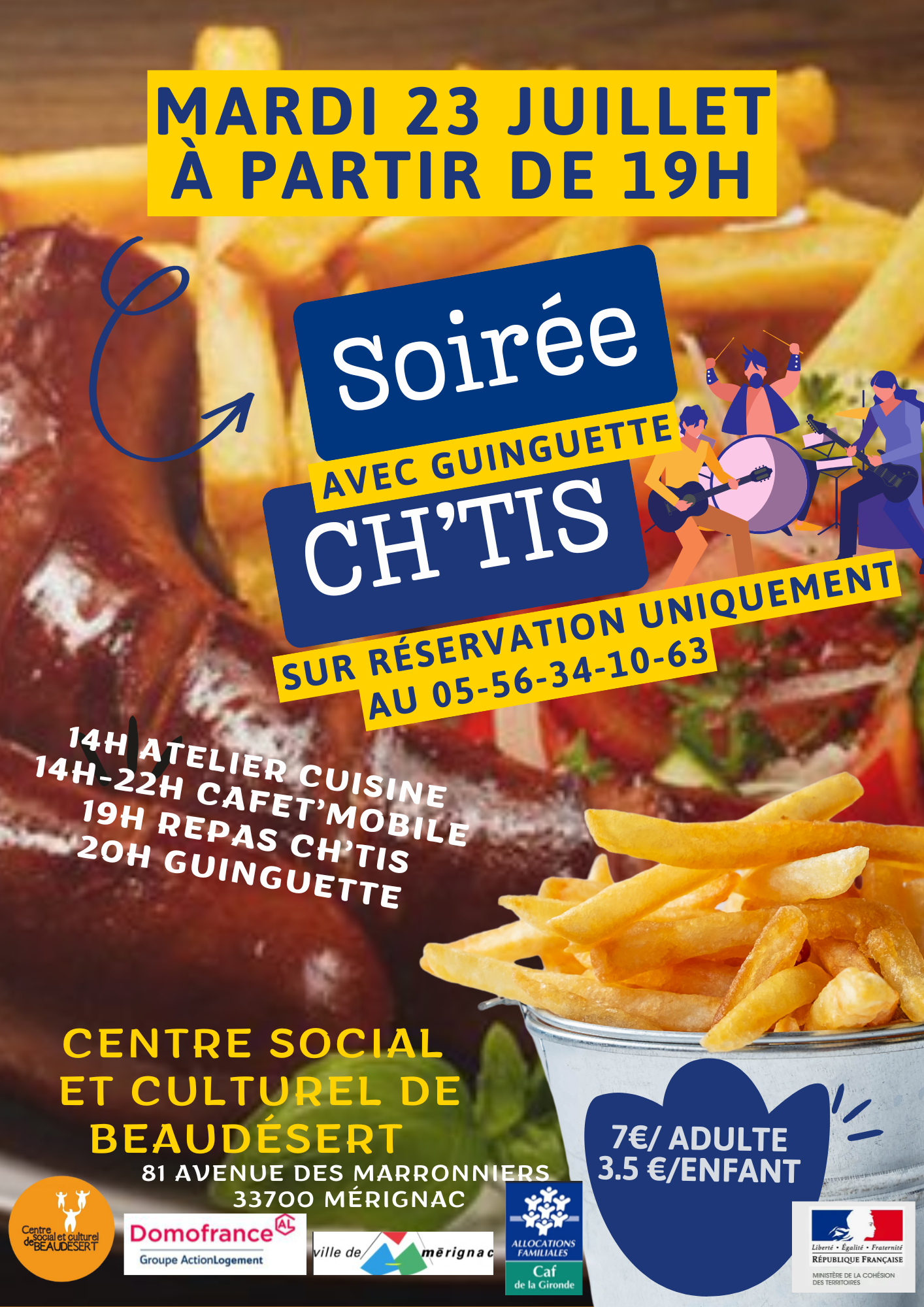 23 JUILLET - Soirée Moules Frites