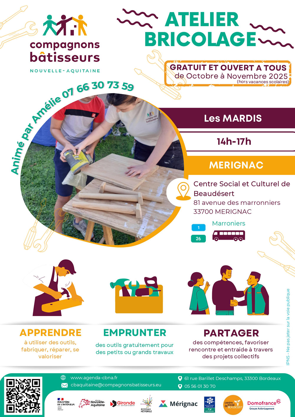OCT-NOV - Atelier Bricolage